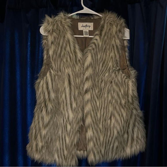 Daytrip Faux Fur Vest - Picture 1 of 4